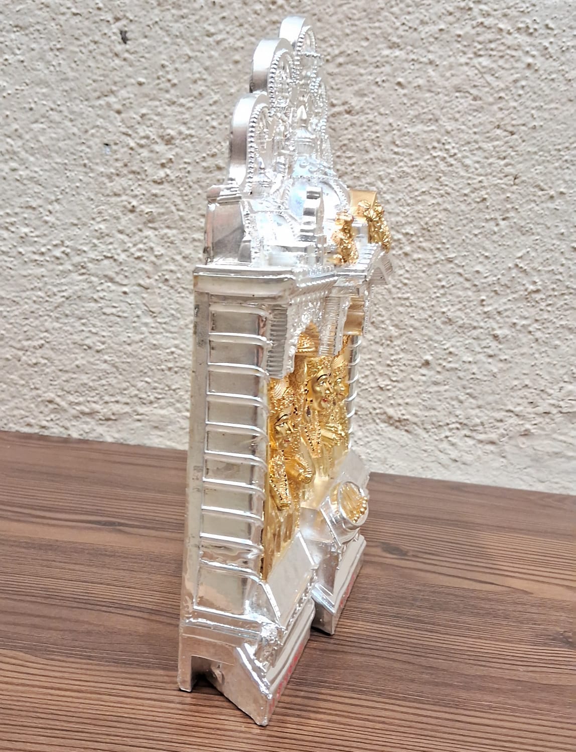 Handcrafted Shree Mahalaxmi Murti Statue | 11 Inch Pure Gold & Silver Plated Idol | Ideal for Home, Pooja, Temple, and Gift