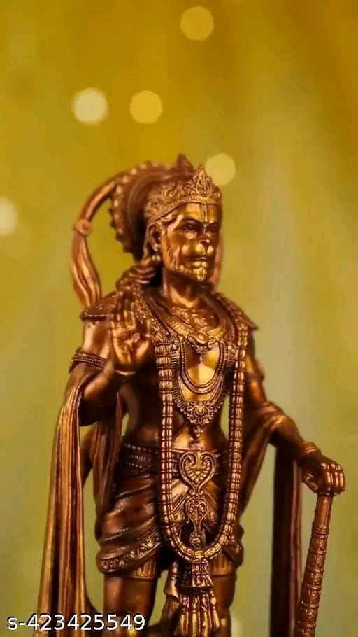 Divine Hanuman Idol Collection - Handcrafted Brass and Ceramic Hanuman Statues for Home Décor and Pooja Rooms - Vishnupriya Art's 
